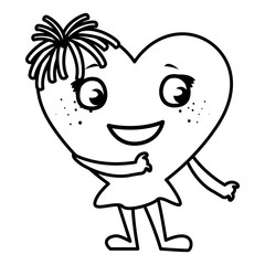 heart face emoticon character