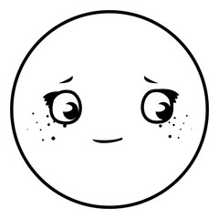 happy emoticon kawaii character