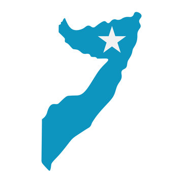 recommend clip art: map of Somalia - flag