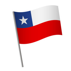 Chile flag icon.