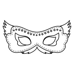 carnival mask accessory icon