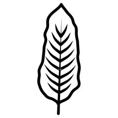 tropical leaf ecology icon