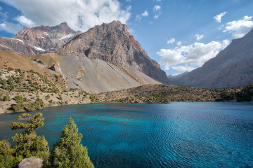 Alaudin Lake in the Fann Mountains, taken in Tajikistan in August 2018 taken in hdr