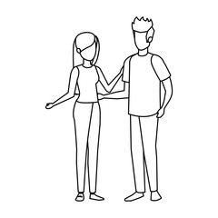 couple avatar characters icons