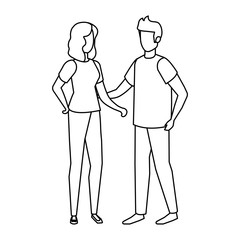 couple avatar characters icons