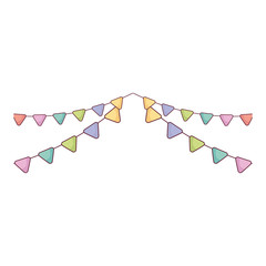 Obraz premium party garlands hanging icon
