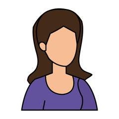 beautiful and young woman character