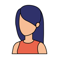 beautiful and young woman character