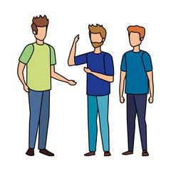 group of men avatars characters