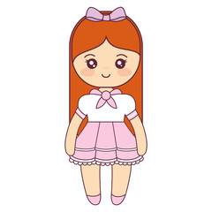 cute and little girl character