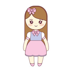 cute and little girl character
