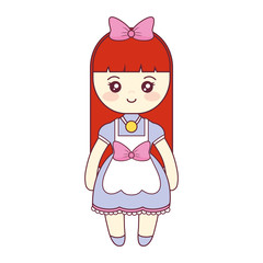 cute and little girl character
