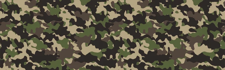 Foto op Canvas Camouflage background. Seamless pattern.Vector. 迷彩パターン © tabosan