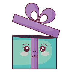 gift box present kawaii character