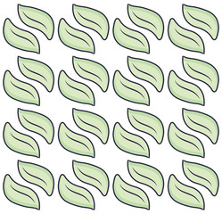 branch with leafs plant pattern background