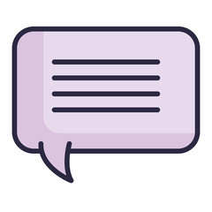 speech bubble message icon