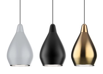 pendant lamp isolated