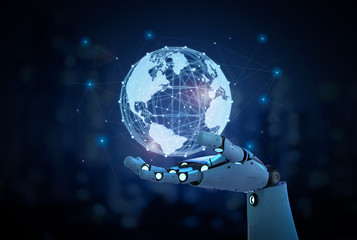 robot with global connection