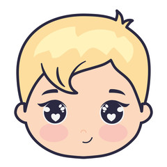 Obraz premium cute and little head baby love