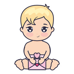 Fototapeta premium cute and little baby love