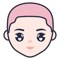 teenager boy young head character