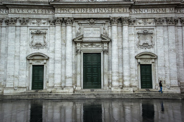 Obraz premium Rome, Italy, in the rain