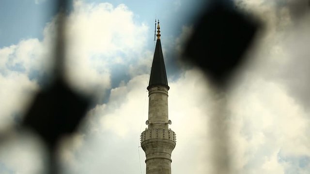 Istanbul Ottoman Piyale Pasa Mosque Minaret Timelapse