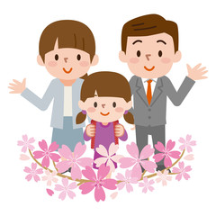 小学生　桜　入学