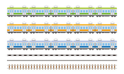電車　線路 © あんころもち(ankomando)