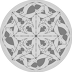 Geometric Tracery Panel 130