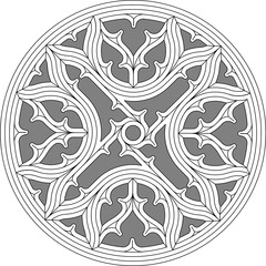 Geometric Tracery Panel 125
