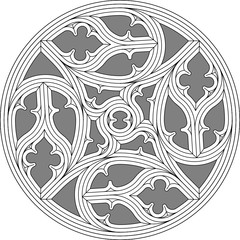 Geometric Tracery Panel 84