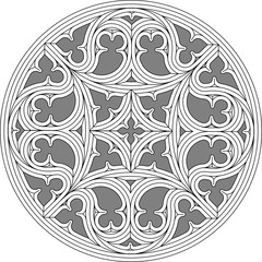 Geometric Tracery Panel 82