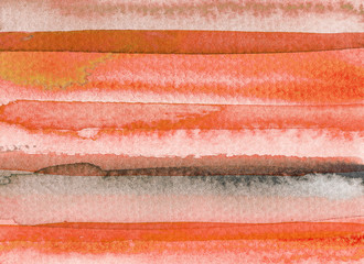 Orange abstract watercolor background.