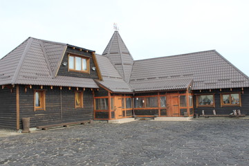 old house in winter