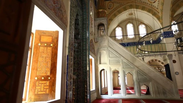 Istanbul Ottoman Piyale Pasa Mosque Interior 4
