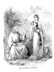 Jesus and the Samaritan woman