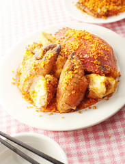 Delicious Chinese cuisine, typhoon fried crab