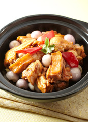 Delicious Chinese cuisine, onion chicken chop