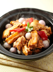 Delicious Chinese cuisine, onion chicken chop
