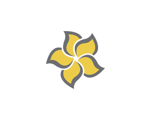 Plumeria flower icon vector illustration design
