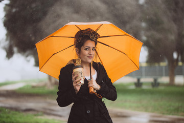 Woman in the Rain