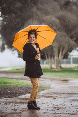 Woman in the Rain