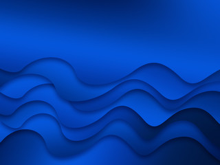 Obraz na płótnie Canvas Abstract Blue Ocean Wave Theme