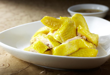 Delicious Chinese cuisine, white cut chicken
