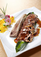 Delicious Chinese cuisine, barbecue chops