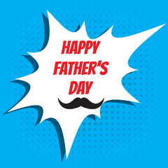 Fathers day greeting card design