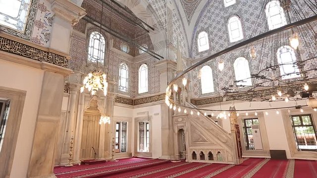Istanbul Ottoman Selimiye Mosque Interior 2