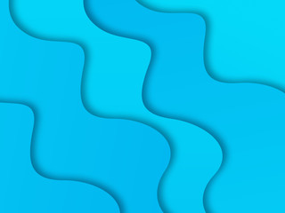 Blue abstract wavy background