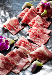 Fresh Chinese hot pot raw material, beef